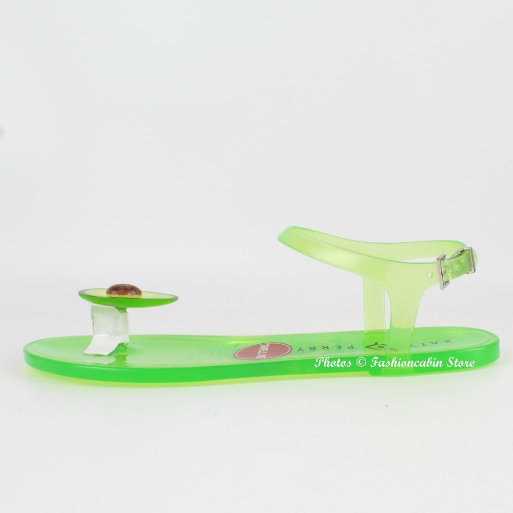 NEW KATY PERRY Geli Jelly Avocado Sandal, US 10 - Picture 4 of 11